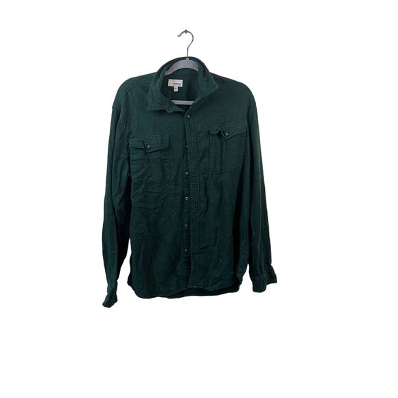 Sonoma Men's Green Long Sleeve Button Down Top Size Large - Picture 1 of 4